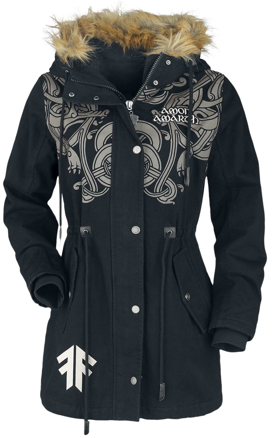 Amon Amarth Winterjacke - EMP Signature Collection - S bis XL - für Damen - Größe L - schwarz  - EMP exklusives Merchandise! von Amon Amarth