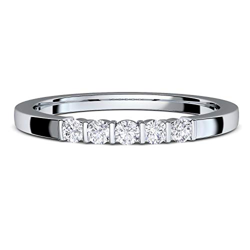 ***Verlobungsring Zirkonia Silber von AMOONIC mit Zirkonia Stein Ring Damenring mit LUXUSETUI für Damen Frauen Freundin Heiratsantrag Silberring Solitär Silber 925 Diamant FF583SS925ZIFA58 von Amoonic