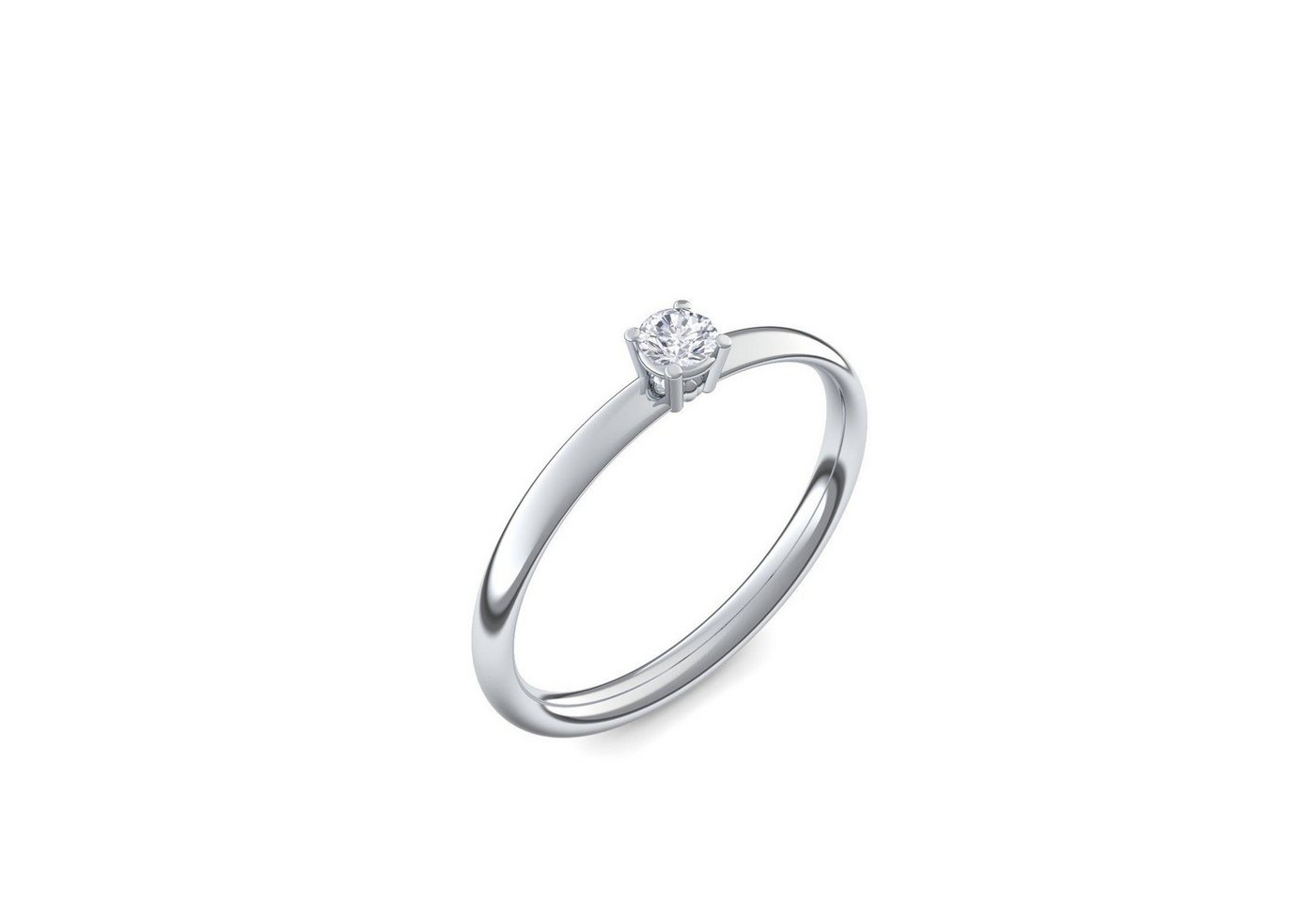 Amoonic Verlobungsring Damenring Silber 925 mit Zirkonia Silberring Geschenk Damen (inkl. Schmucketui) von Amoonic