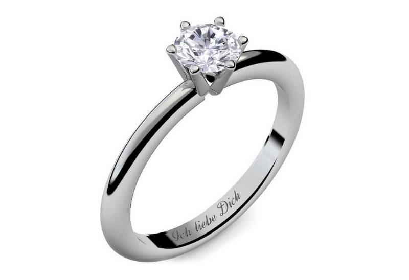 Amoonic Verlobungsring Damenring Silber 925 mit Zirkonia Silberring Geschenk Damen (inkl. Schmucketui) von Amoonic