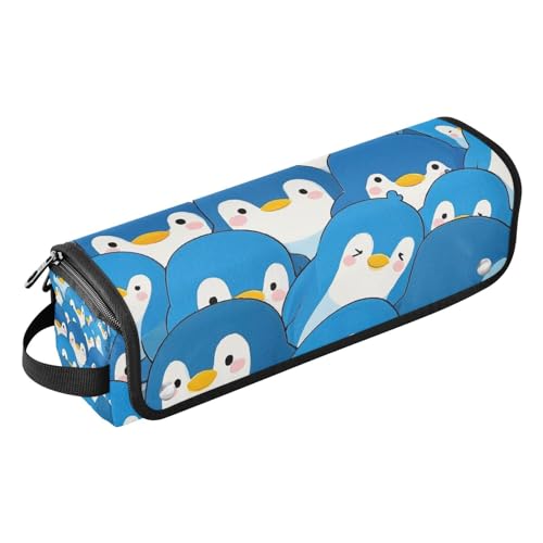 2-in-1-Haar-Werkzeug-Organizer und hitzebeständige Matte, Heizwerkzeug, Reisetasche, Organizer für heiße Werkzeuge, Lockenstab und Glätteisen, Haarvolumizer, niedlicher Cartoon-Pinguin, für Frauen von Amooorous