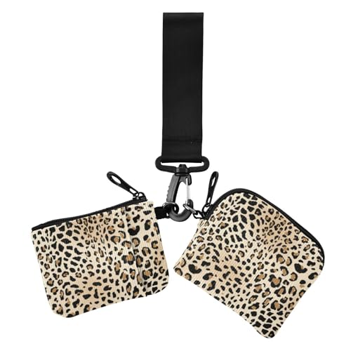 Ästhetische einzigartige Schönheit Leopard Gold Damen Münzgeldbörsen Kartenetuis Mini Mode Damen Geld Organizer mit Reißverschlusstasche für Arbeit Reisen 2 Packungen, ästhetische einzigartige Ästhetische einzigartige Schönheit Leopard Gold Damen Münzgeldbörsen Kartenetuis Mini Mode Damen Geld Organizer mit Reißverschlusstasche für Arbeit Reisen 2 Packungen, ästhetische einzigartige von Amooorous