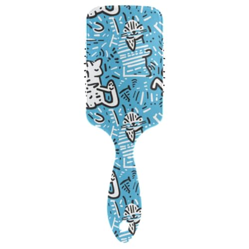 Abstrakte katzenfreundliche Herren-Haarbürste, Massagebürste für alle Haartypen mit ergonomischem Griff, Cepillo Anti-Frizz para cabello Abstrakte katzenfreundliche Herren-Haarbürste, Massagebürste für alle Haartypen mit ergonomischem Griff, Cepillo Anti-Frizz para cabello von Amooorous