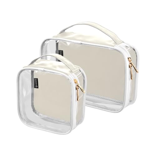 Amooorous 2 Pack Alte Spitze Einfarbig Reine Plain klare dekorative Kulturbeutel für Reisen Frauen TSA genehmigt wiederverwendbare Reise Make-up Tasche Männer rasieren kit Bolsa de maquillaje, alte Amooorous 2 Pack Alte Spitze Einfarbig Reine Plain klare dekorative Kulturbeutel für Reisen Frauen TSA genehmigt wiederverwendbare Reise Make-up Tasche Männer rasieren kit Bolsa de maquillaje, alte von Amooorous