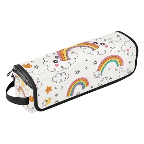 Amooorous 2-in-1-Haar-Werkzeug-Organizer und hitzebeständige Matte, Tragetasche, flacher Lockenstab, wasserdichter Organizer für Glätteisen, Lockenstab, Haartrockner, buntes Cartoon, niedlicher von Amooorous