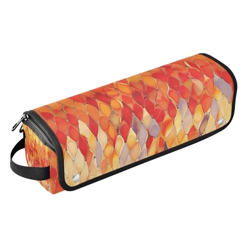 Amooorous 2-in-1 Lockenstab Reisetasche mit Eisenmatte, Haar-Werkzeug-Organizer, Aufbewahrungstasche für heiße Werkzeuge, Lockenstab und Glätteisen, Volumizer Styler, Giclée-Glüh-Flamme, von Amooorous