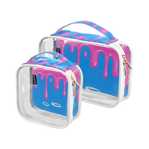 Amooorous 2er Pack Straßenmode Graffiti Bild blau rosa transparent dekorative Herren Kosmetik Reise von TSA genehmigt transparent transparente Reisekosmetiktasche Wesentliche Bolsa de, Streetwear Mode Amooorous 2er Pack Straßenmode Graffiti Bild blau rosa transparent dekorative Herren Kosmetik Reise von TSA genehmigt transparent transparente Reisekosmetiktasche Wesentliche Bolsa de, Streetwear Mode von Amooorous