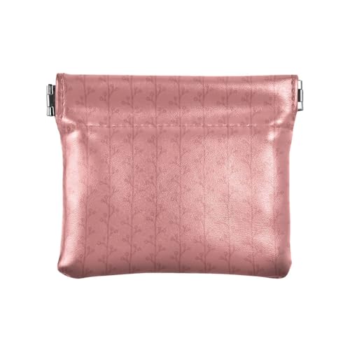 Amooorous Abstrakte rote Linie, Leder-Münzgeldbörse, einzigartiger Münzhalter für Mädchen, Damen, Handtasche, Abstrakte rote Linie, 1 size von Amooorous