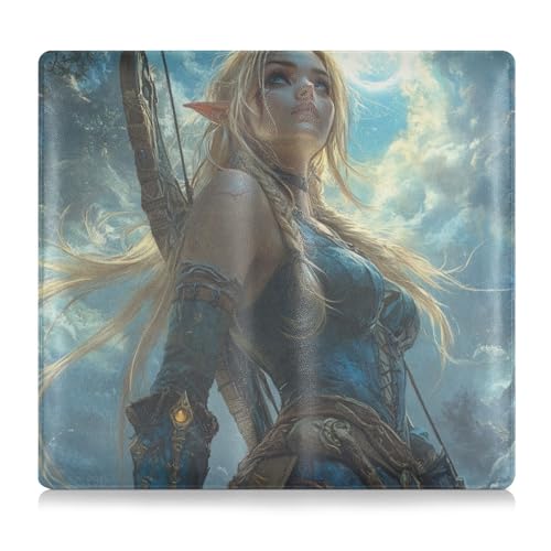 Amooorous Archers Game Anime Girl Blue Leather Auto Registration Insurance & ID Card Holder Glove Box Organize for Cards, Essential Document Driver License, Archers Game Anime Girl Blue, 1 size von Amooorous