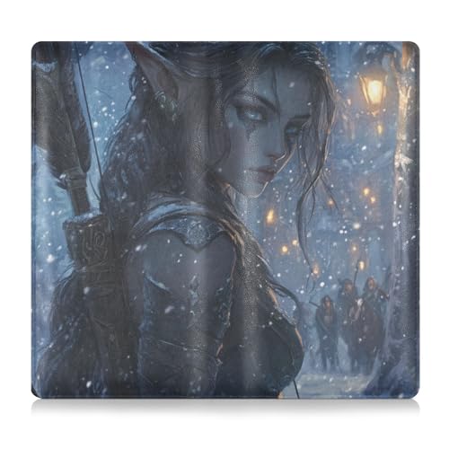 Amooorous Archers Game Anime Girl Blue Leather Registration and Insurance Card Holder Essential Wallet Case for Driver License, Cards & Essential Documents, Archers Game Anime Girl Blue, 1 size von Amooorous