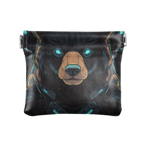 Amooorous Bear Damen-Geldbörse aus Leder, ausgefallener Schmuck für Männer und Frauen auf Reisen, bär, 1 size Amooorous Bear Damen-Geldbörse aus Leder, ausgefallener Schmuck für Männer und Frauen auf Reisen, bär, 1 size von Amooorous