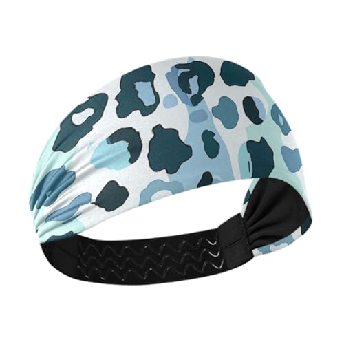 Amooorous Blaue kühlende und bequeme Stirnbänder für Damen, dehnbares Schweißband für Radfahren, Make-up, Laufen, Bandas para la cabeza von Amooorous