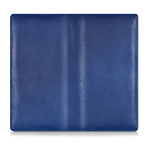 Amooorous Blauer Farbverlauf, Leder, Auto-Registrierungs- und Versicherungskartenhalter, Handschuhfach-Organizer für Karten, wichtige Dokumente, Führerschein, Fahrzeugpapiere von Amooorous