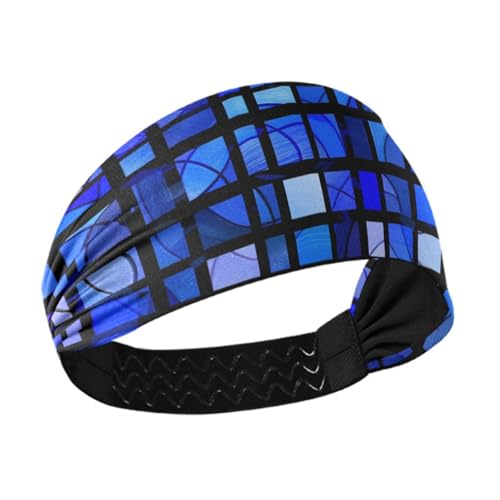 Amooorous Blaues Gitter-kühlendes Workout-Stirnband, elastisches Haarband für Laufen, Volleyball, Wandern, Bandas para el cabello deportivas von Amooorous