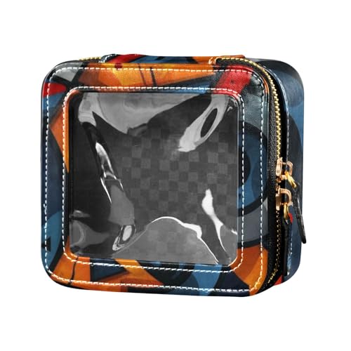 Amooorous Bunte abstrakte Graffiti-Make-up-Tasche für Geldbörse, Reisetaschen für Toilettenartikel, Kosmetiktasche mit Reißverschluss für Damen, Buntes abstraktes Graffiti, 1 size von Amooorous