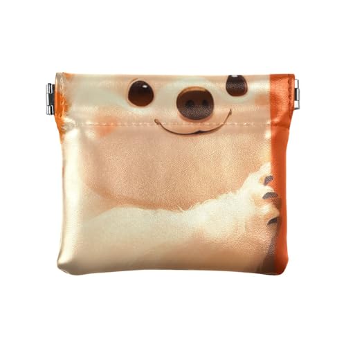 Amooorous Cartoon-Geldbörse mit niedlichem Pelzbär, PU-Leder, kleine Münzbörse, tragbar, Kleingeldhalter, Kartenorganizer für Damen und Mädchen, Niedlicher pelziger Bär im Cartoon-Design, 1 size von Amooorous