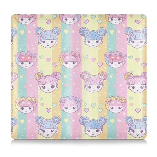 Amooorous Cartoon-Puppe, hochwertiges Leder, Auto-Versicherungs- und Registrierungskartenhalter, perfekte Auto-Essentials Geldbörse für Führerschein, Karten und wichtige Dokumente, Niedliche von Amooorous