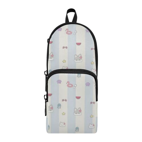 Amooorous Federmäppchen mit niedlichem Welpen-Motiv, Nylon, 3 Fächer, Mehrzweck- und ästhetisches Federmäppchen für Kinder, Schreibwaren-Tasche für Kinder, Büro, 1600 ml Amooorous Federmäppchen mit niedlichem Welpen-Motiv, Nylon, 3 Fächer, Mehrzweck- und ästhetisches Federmäppchen für Kinder, Schreibwaren-Tasche für Kinder, Büro, 1600 ml von Amooorous