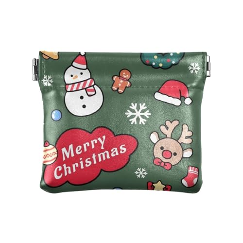 Amooorous Geldbörse aus Leder mit rotem und grünem Weihnachtsbaum, für Damen und Herren, tragbarer Schmuck für Damen, Roter und grüner Weihnachtsbaum, 1 size Amooorous Geldbörse aus Leder mit rotem und grünem Weihnachtsbaum, für Damen und Herren, tragbarer Schmuck für Damen, Roter und grüner Weihnachtsbaum, 1 size von Amooorous