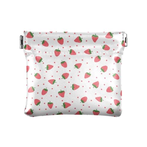 Amooorous Geldbörse mit Erdbeerfrucht-Motiv, PU-Leder, niedlicher Schmuck für Damen, Erdbeerfrucht rot, 1 size Amooorous Geldbörse mit Erdbeerfrucht-Motiv, PU-Leder, niedlicher Schmuck für Damen, Erdbeerfrucht rot, 1 size von Amooorous