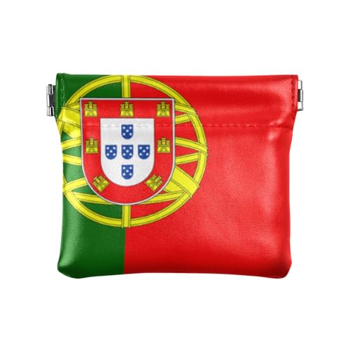 Amooorous Geldbörse mit portugiesischer Flagge, PU-Leder, einzigartiger Schmuck für Damen, Flagge Portugal, 1 size von Amooorous