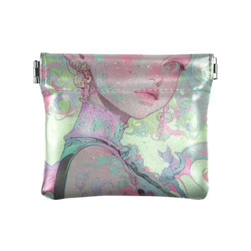 Amooorous Green Elf Imp Damen Leder Münzgeldbörse Geldbörse Cute Clasp Wallet Kartenhalter für Frauen Mädchen, Grüne Elfe imp, 1 size Amooorous Green Elf Imp Damen Leder Münzgeldbörse Geldbörse Cute Clasp Wallet Kartenhalter für Frauen Mädchen, Grüne Elfe imp, 1 size von Amooorous