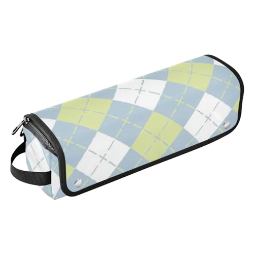 Amooorous Hair Tools Reisetasche mit herausnehmbarer, hitzebeständiger Matte, Heizwerkzeug, Reisetasche, Organizer für Glätteisen, Lockenstäbe, blau-grünes Schachbrett, tragbare Reiseutensilien, Amooorous Hair Tools Reisetasche mit herausnehmbarer, hitzebeständiger Matte, Heizwerkzeug, Reisetasche, Organizer für Glätteisen, Lockenstäbe, blau-grünes Schachbrett, tragbare Reiseutensilien, von Amooorous