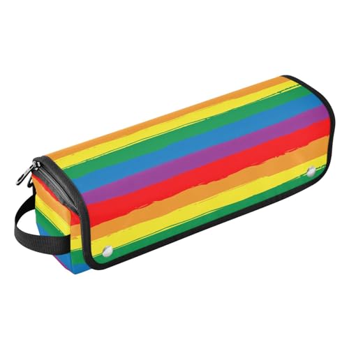 Amooorous Hot Hair Tools Reisetasche mit herausnehmbarer, hitzebeständiger Matte, tragbarer Haarstyling-Werkzeug-Organizer für Glätteisen, Lockenstäbe, Regenbogen-Flagge, Lgbt Pride Day Month Parade, von Amooorous