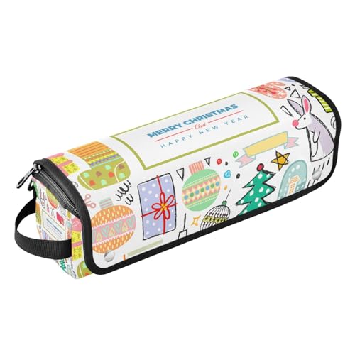 Amooorous Hot Hair Tools Reisetasche und hitzebeständige Matte, wasserdicht, flacher Lockenstab, Reise-Organizer für Glätteisen, Lockenstäbe, Feiern, Weihnachts-Trave-Tasche für Frauen, Feiern Sie von Amooorous