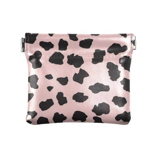 Amooorous Kleingeldbörse für Damen, Leopardenmuster, Leder, ausgefallener Schmuck-Organizer für Männer und Frauen, Reisen, Leoparden-Print, 1 size von Amooorous