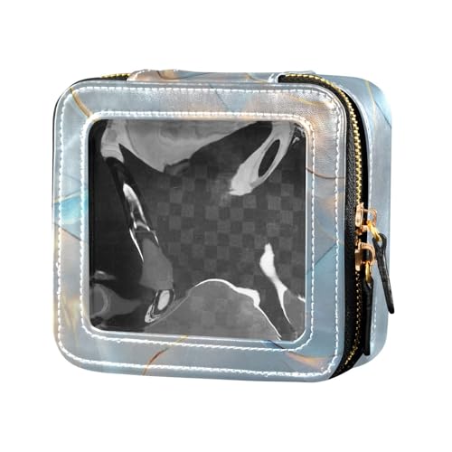 Amooorous Kosmetiktasche mit Perlstruktur, wasserdicht, transparent, mit Reißverschluss, Make-up-Organizer für Reisen, Perlenstruktur, 1 size von Amooorous