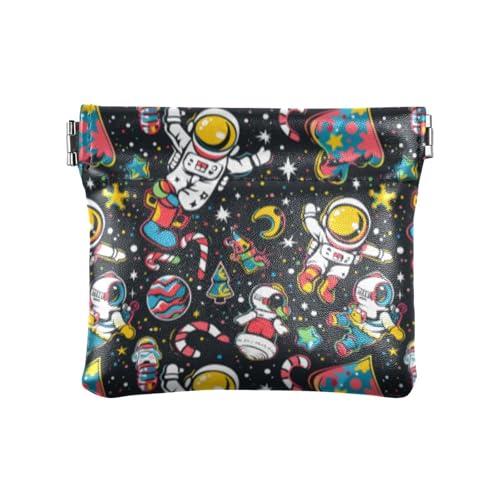 Amooorous Lustige Weihnachts-Geldbörse aus PU-Leder, klein, wasserdicht, Organisationstasche für Männer und Frauen, Lustige Weihnachten., 1 size von Amooorous