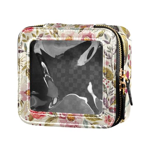 Amooorous Mtuyndu2mdi0ckfln09ltzrov1ht Klar Make Up Tasche Leder Kulturbeutel Kleine Kosmetiktasche für Geldbörse zum Fliegen, MTUyNDU2MDI0ckFlN09lTzROV1hT, 1 size von Amooorous