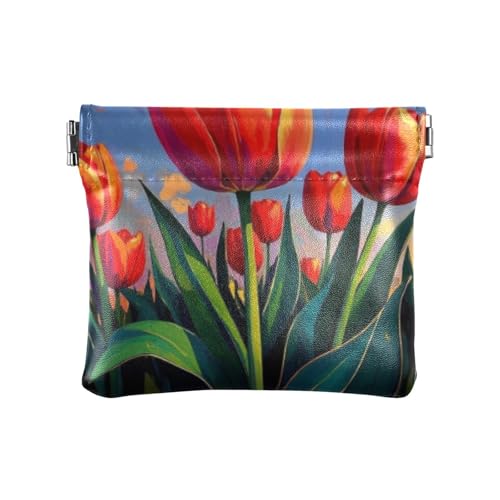 Amooorous Münzgeldbörsen aus Leder mit Blumenmotiv für Damen und Herren, ausgefallener Schmuck-Organizer für Damen, Blumen-Ölgemälde, 1 size Amooorous Münzgeldbörsen aus Leder mit Blumenmotiv für Damen und Herren, ausgefallener Schmuck-Organizer für Damen, Blumen-Ölgemälde, 1 size von Amooorous
