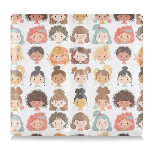 Amooorous Niedlicher Cartoon-Charakter, personalisierbar, Leder, Toursuit-Auto-Registrierungs- und Versicherungskartenhalter, Handschuhfach-Organizer für Ausweis, Führerschein, von Amooorous