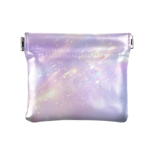 Amooorous Peach Gold Dream Texture Damen Leder Münzbörsen Pouches Einzigartige Kleingeldbörse für Frauen Jungen Mädchen, Pfirsich-Gold-Traum-Textur, 1 size von Amooorous