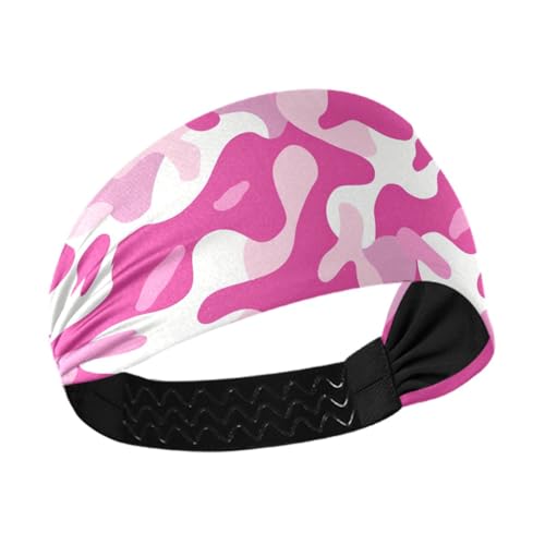 Amooorous Rutschfeste Stirnbänder im alten Stil, Motiv: Abenteuer, Pfirsich-Design, dehnbare Schweißbänder für den täglichen Gebrauch, zum Waschen des Gesichts, Radfahren, Cintas para el pelo de mujer von Amooorous