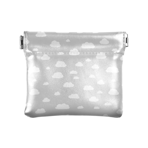 Amooorous Scandinavian White StarWomen's Small Leather Change Purse Portable Organizing Pouches for Girls Ladies Handbag, Skandinavischer weißer Stern, 1 size von Amooorous