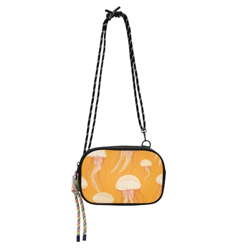 Amooorous Schwarze Umhängetasche für Herren, modisch, mit verstellbarem Riemen, Mini-Umhängetasche, für Spaziergänge, Bolsos Pequenos para mujer von Amooorous