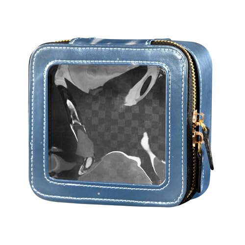 Amooorous Simple Blue Sky Clear Make-up-Tasche, kleine Reisetaschen für Toilettenartikel, Make-up-Tasche, Organizer für Reisen, Einfacher blauer Himmel, 1 size von Amooorous