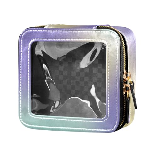 Amooorous Stars and Moon süße Reise-Make-up-Tasche, transparente Kulturbeutel, Nagellack-Organizer-Tasche zum Fliegen, Sterne und Mond, 1 size von Amooorous