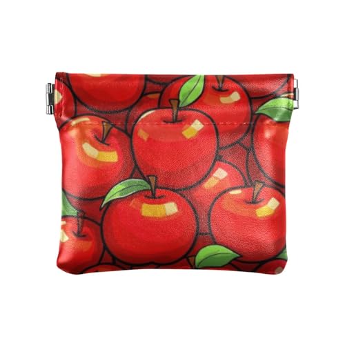 Amooorous Süße Cartoon-Früchte Damen Kleine Leder Kleingeldbörse Praktische Mini-Kosmetiktasche für Frauen, Niedliche Cartoon-Frucht, 1 size von Amooorous