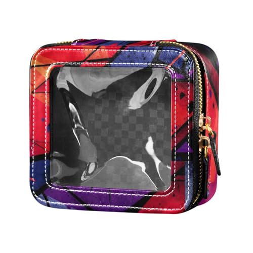 Amooorous Surrealism Make-up-Tasche, transparent, klein, Kulturbeutel mit Reißverschluss, Nagellack-Organizer-Tasche für Reisen, Surrealismus, 1 size von Amooorous
