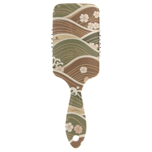 Antistatische Bürsten für Herren, japanisches Retro-Muster, für Herren, Kopfhautmassage zum Föhnen, mit ergonomischem Griff, Cepillo para cabello rizado Antistatische Bürsten für Herren, japanisches Retro-Muster, für Herren, Kopfhautmassage zum Föhnen, mit ergonomischem Griff, Cepillo para cabello rizado von Amooorous