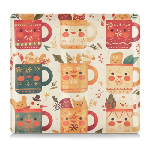 Auto-Versicherungs- und Registrierungskartenhalter mit Schneemann, Kaffee, PU-Leder, Organizer für Fahrer, Autobesitzer, Anhänger, Motorrad, Boot von Amooorous