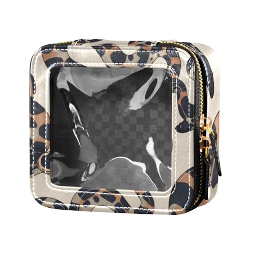 Ball Python Make-up-Tasche, minimalistisch, niedlich, transparent, Make-up-Tasche, Organizer, Kosmetik-Organizer für Reisen von Amooorous