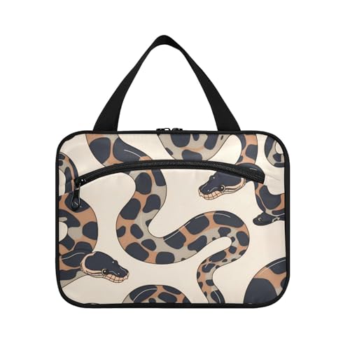 Ball Python Minimalistische Hängetasche für Herren mit Haken, Designer-Kulturbeutel für Reisende, Hotel, Bolsas de Maquillaje para Mujer L von Amooorous