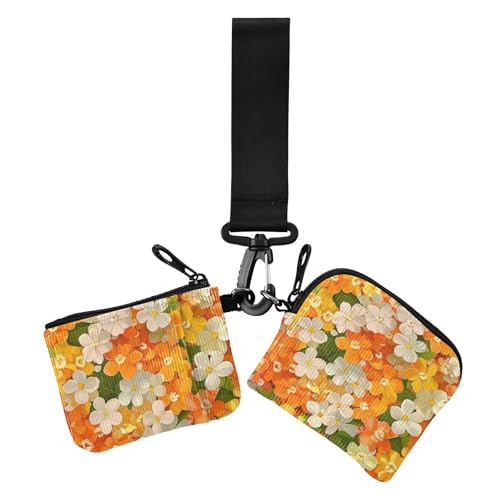 Beauty Spring Flowers Syringa Dual Wristlet Wallets for Women Slim Detachable Card Money Holder with Zipper Pocket for Woman 2 Packs, beauty frühlingsblumen syringa, 1 size, Casual von Amooorous