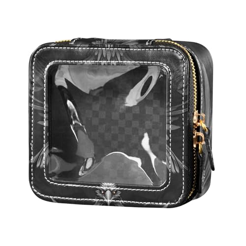 Blackbird transparente Make-up-Tasche für Toilettenartikel, kleine Kosmetiktasche für Geldbörse für Reisen von Amooorous