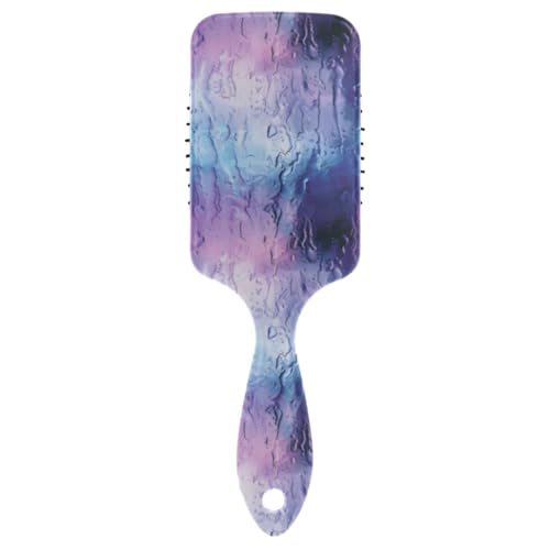 Blau-lila Farbverlauf, glatte Haarbürste für Herren, Kopfhaut-Massagebürste für kurzes Haar mit ergonomischem Griff, Cepillo para cabello rizado Blau-lila Farbverlauf, glatte Haarbürste für Herren, Kopfhaut-Massagebürste für kurzes Haar mit ergonomischem Griff, Cepillo para cabello rizado von Amooorous